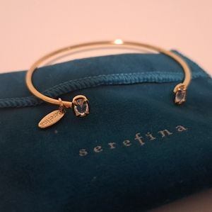 Serefina Rose Cut CZ Cuff Bracelet
